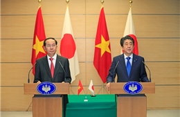 Họp báo của Chủ tịch nước Trần Đại Quang và Thủ tướng Nhật Bản Shinzo Abe