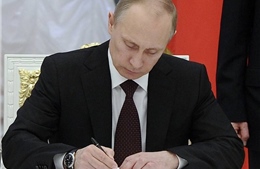 Tổng thống Nga ký ban hành đạo luật đáp trả Mỹ và đồng minh