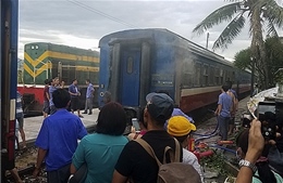 Kịp thời xử lý sự cố cháy tàu khách tại ga Hảo Sơn, Phú Yên 