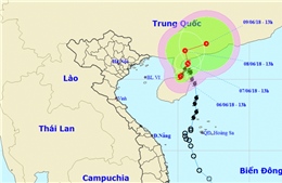 Khoanh vùng nguy hiểm trên Biển Đông do bão số 2