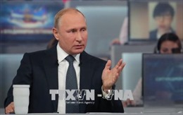 Tổng thống Nga V.Putin nhấn mạnh sự cần thiết xây dựng quan hệ hợp tác quốc tế