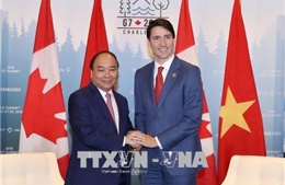 Thủ tướng Canada cảm ơn Thủ tướng Nguyễn Xuân Phúc dự Hội nghị G7 mở rộng