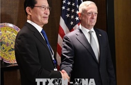 Bộ trưởng Quốc phòng Mỹ, Hàn Quốc &#39;thảo luận sâu&#39; về các cuộc tập trận chung
