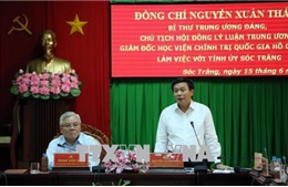 Bí thư Trung ương Đảng Nguyễn Xuân Thắng làm việc tại Sóc Trăng 