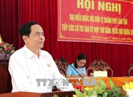 Chủ tịch Ủy ban MTTQ Việt Nam Trần Thanh Mẫn tiếp xúc cử tri thành phố Cần Thơ 