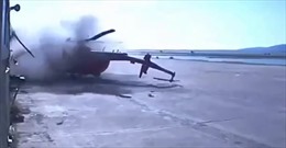Video trực thăng Mi-8 lao thẳng vào tòa nhà vỡ vụn