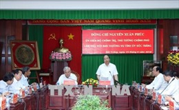 Thủ tướng Nguyễn Xuân Phúc làm việc với tỉnh Sóc Trăng