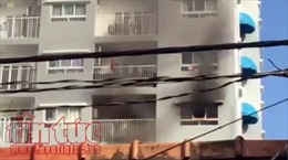 Cháy căn hộ chung cư Ihome ở quận Gò Vấp, cư dân tháo chạy