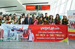Vietjet chào mừng chuyến bay đầu tiên Hà Nội – Đài Trung (Đài Loan- Trung Quốc)