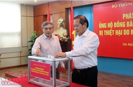 Bộ TT&TT quyên góp ủng hộ đồng bào bị mưa lũ ở miền núi phía Bắc