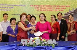 Hội nghị giao thương kết nối cung cầu giữa doanh nghiệp Việt Nam và Lào 