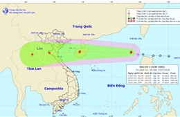 Áp thấp nhiệt đới đã mạnh lên thành bão số 3