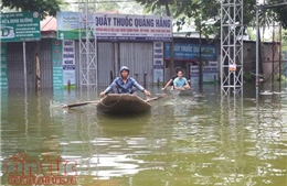 Huy động 145 máy bơm tiêu cho vùng ngập tại Hà Nội
