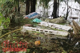 Lo ngại ô nhiễm môi trường vùng ngập lụt Chương Mỹ