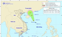 Áp thấp trên biển Đông giật cấp 8, di chuyển về hướng đảo Hải Nam (Trung Quốc)