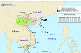 Bão số 4 giật cấp 11 đang di chuyển nhanh, tâm bão hướng vào Quảng Ninh, Nghệ An