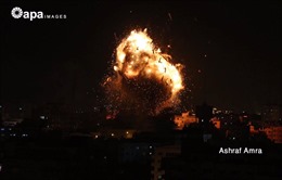 Không quân Israel ồ ạt tấn công Gaza để trả đũa vụ &#39;mưa rốckét&#39;