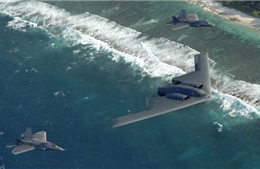 Dàn máy bay tàng hình Mỹ tập trận phá lưới phòng không trên Thái Bình Dương