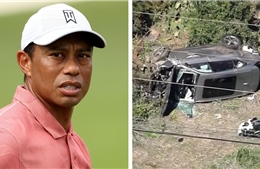 &#39;Vua&#39; golf Tiger Woods bị đa chấn thương chân trong tai nạn ô tô