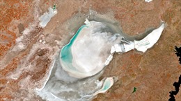 Ảnh vệ tinh tiết lộ hồ lớn thứ hai Thổ Nhĩ Kỳ đã biến mất, còn lại toàn muối