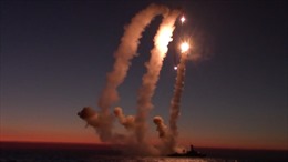 Nga công bố video tàu chiến bắn tên lửa hành trình Kalibr phá huỷ kho vũ khí Ukraine