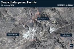 Houthi mở rộng căn cứ dưới lòng đất, gây khó cho liên quân do Mỹ đứng đầu