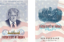 Mỹ phát hành hộ chiếu đặc biệt có hình Tổng thống Trump