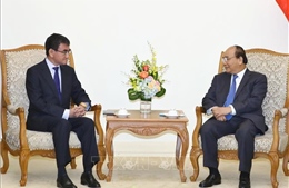 Thủ tướng Chính phủ Nguyễn Xuân Phúc tiếp Bộ trưởng Ngoại giao Nhật Bản  