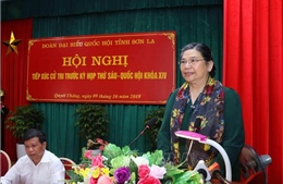 Phó Chủ tịch Thường trực Quốc hội Tòng Thị Phóng tiếp xúc cử tri tại Sơn La