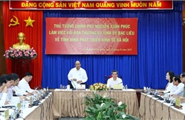 Thủ tướng Chính phủ Nguyễn Xuân Phúc làm việc với lãnh đạo tỉnh Bạc Liêu