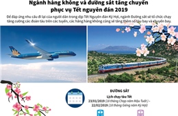 Ngành hàng không và đường sắt tăng chuyến phục vụ Tết nguyên đán 2019