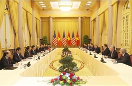 Tổng Bí thư, Chủ tịch nước Nguyễn Phú Trọng hội đàm với Tổng thống Donald Trump