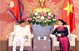 Chủ tịch Quốc hội Nguyễn Thị Kim Ngân hội kiến Thủ tướng Nepal