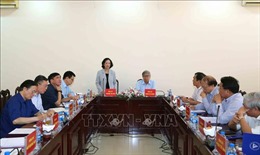 Đoàn Tiểu ban văn kiện làm việc với Đảng đoàn Liên hiệp các Hội Khoa học và Kỹ thuật Việt Nam