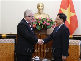 Phó Thủ tướng Phạm Bình Minh tiếp Đại sứ Australia chào từ biệt 