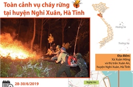 Toàn cảnh vụ cháy rừng tại Nghi Xuân, Hà Tĩnh