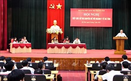 Phó Thủ tướng Vương Đình Huệ tiếp xúc cử tri tại tỉnh Hà Tĩnh