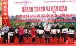 Khánh thành, bàn giao 276 nhà Chữ thập đỏ cho cựu chiến binh Hà Giang