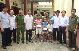 Nghệ An: Ba cháu trai nghi bị bắt cóc đã được bàn giao cho gia đình