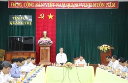 Trưởng Ban Kinh tế Trung ương Nguyễn Văn Bình làm việc tại tỉnh Quảng Trị