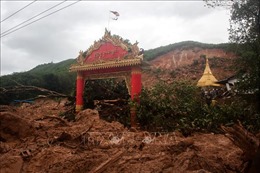 Lở đất do mưa lớn tại Myanmar, ít nhất 15 người thiệt mạng
