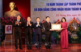 Lễ kỷ niệm 10 năm thành lập thành phố Hưng Yên