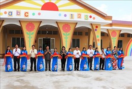 Phó Chủ tịch nước dự Lễ Khánh thành Trường Mầm non Tân Hạnh, Vĩnh Long