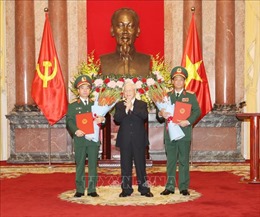 Tổng Bí thư, Chủ tịch nước Nguyễn Phú Trọng dự Lễ trao Quyết định thăng quân hàm Thượng tướng