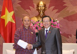 Phó Chủ tịch Quốc hội Phùng Quốc Hiển tiếp Tổng Kiểm toán Nhà nước Bhutan