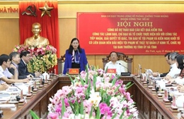 Đoàn công tác của Ban chỉ đạo Trung ương về phòng, chống tham nhũng làm việc tại tỉnh Hà Tĩnh