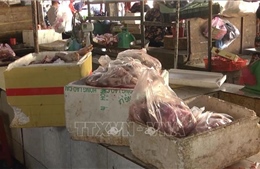 Phát hiện hơn 200 kg thịt lợn thiu thối tại chợ Đồng Xoài 