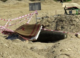 Hủy nổ quả bom 125 kg được phát hiện dưới lòng sông Trà Khúc