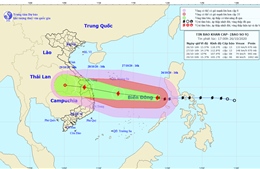 Ngày 27/10, bão số 9 sẽ mạnh lên cấp 13, giật cấp 16
