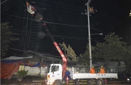 Bình Định khắc phục xong sự cố lưới điện sau bão số 9